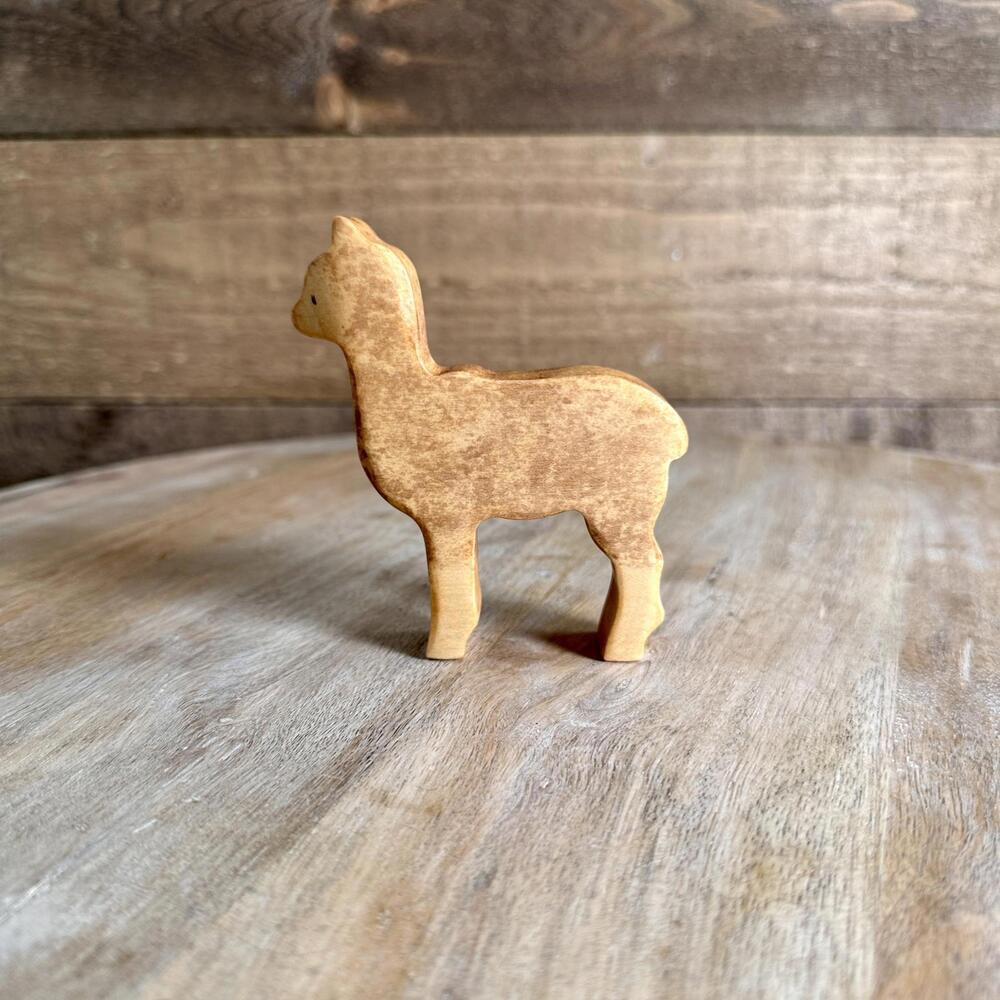 Eric and Albert - Wooden Alpaca Waldorf Montessori Open Ended Toy - Picture 3 of 9